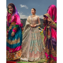 Aero Blue Forsythia Lehenga Aero Blue Forsythia Lehenga