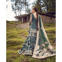 Dark Green Forsythia Gharara