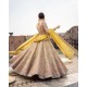 Sultry Beige Forsythia Lehenga