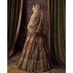 Chestnut Forsythia Lehenga