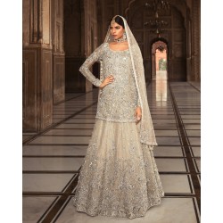 Alabaster Forsythia Lehenga Alabaster Forsythia Lehenga