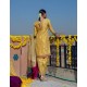 Metallic Gold Forsythia Party Wear