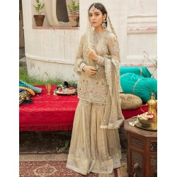 Taupe Gold Forsythia Gharara