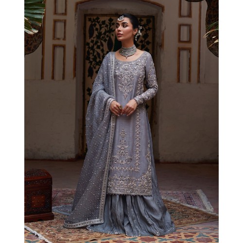 Cool Grey Forsythia Sharara