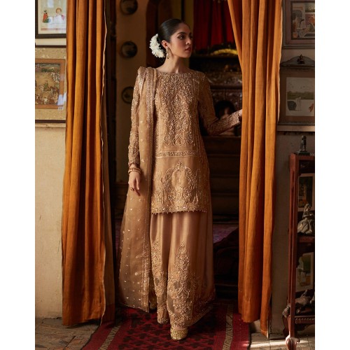 Brown Sugar Forsythia Party Wear