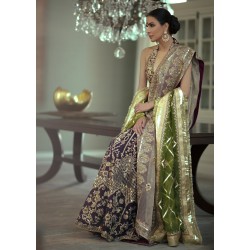 Palatinate Purple Syringa Lehenga