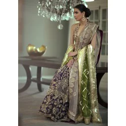 Palatinate Purple Syringa Lehenga