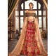 Scarlet Syringa Lehenga
