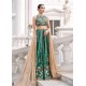 Teal Green Syringa Lehenga