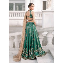 Teal Green Syringa Lehenga