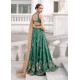 Teal Green Syringa Lehenga