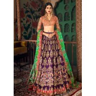 Green Syringa Lehenga