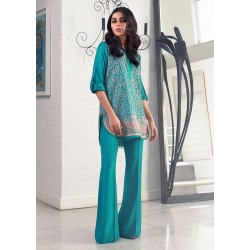 Light Sea Green Syringa Trousers Suit