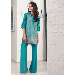 Light Sea Green Syringa Trousers Suit
