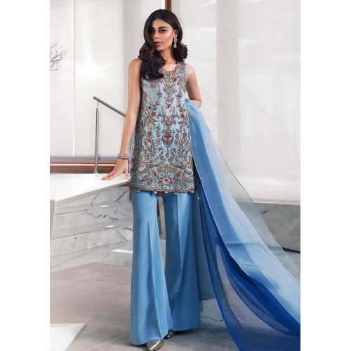 Powder Blue Syringa Trousers Suit