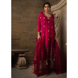 Cardinal Syringa Chooridar Suit