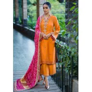 Safety Orange Syringa Culottes Suit