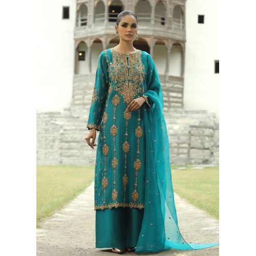 Teal Syringa Shirt and Izaar Teal Syringa Shirt and Izaar