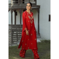 Amaranth Red Syringa Shirt and Izaar Amaranth Red Syringa Shirt and Izaar